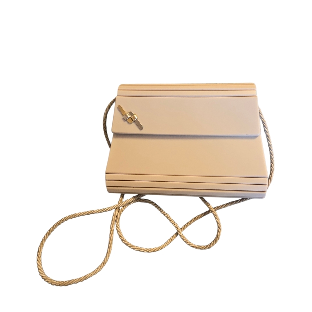 *Rare* 1950s Mid Century Vintage Ipes Italian Acrylic Rope Shoulder Bag